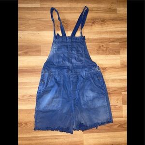 Free People Denim Shorts Overall